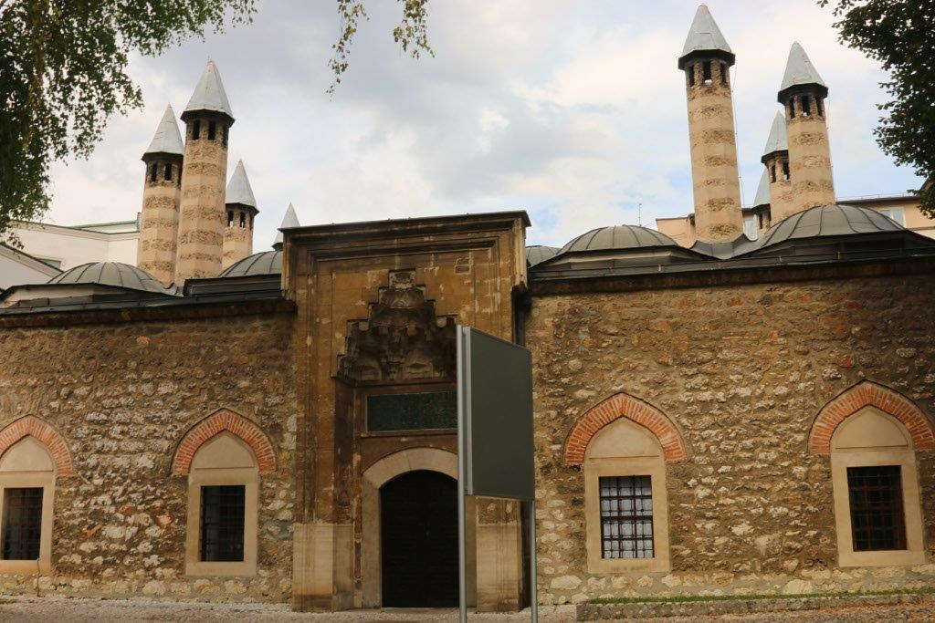 The Gazi Husrev Beg Mosque, described in the literature as 'the most monumental mosque of the Ottoman period'. It was built by Beg in 1951, and designed by the chief architect of the Ottoman period, Ajam Asir Ali.