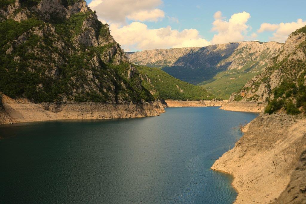Deep turquoise lakes en route to Montenegro.
